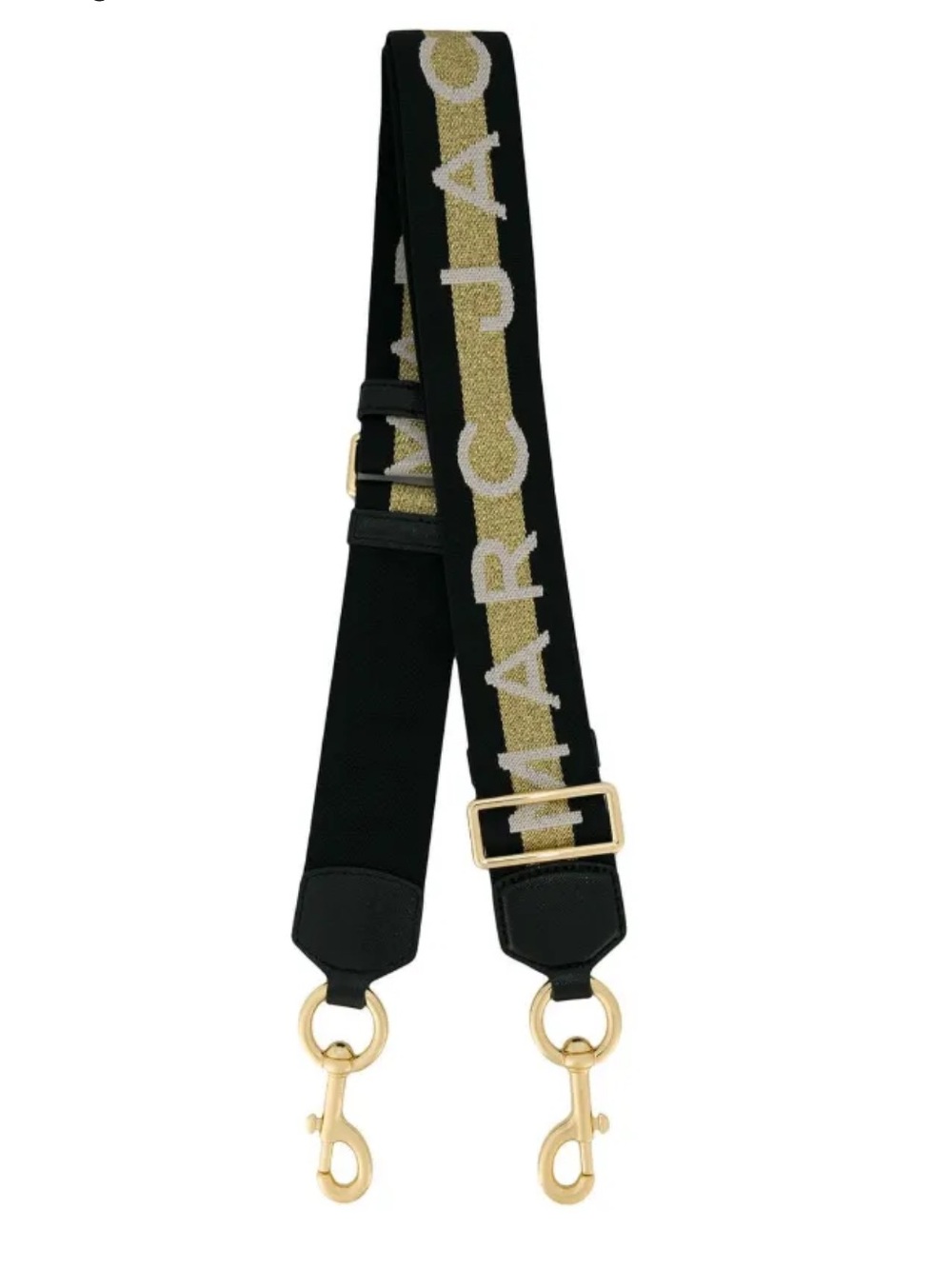 Marc Jacobs strap for bag black gold silver ne